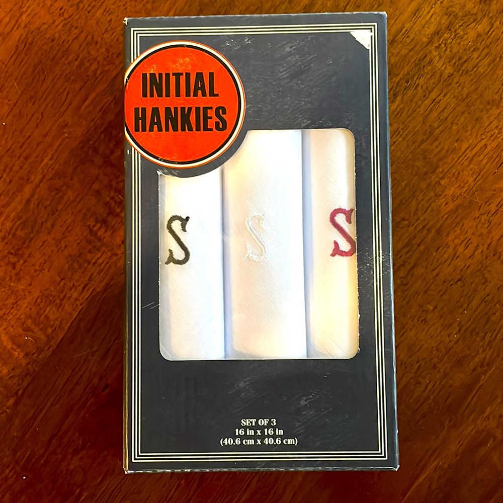 Handkerchiefs with initial S